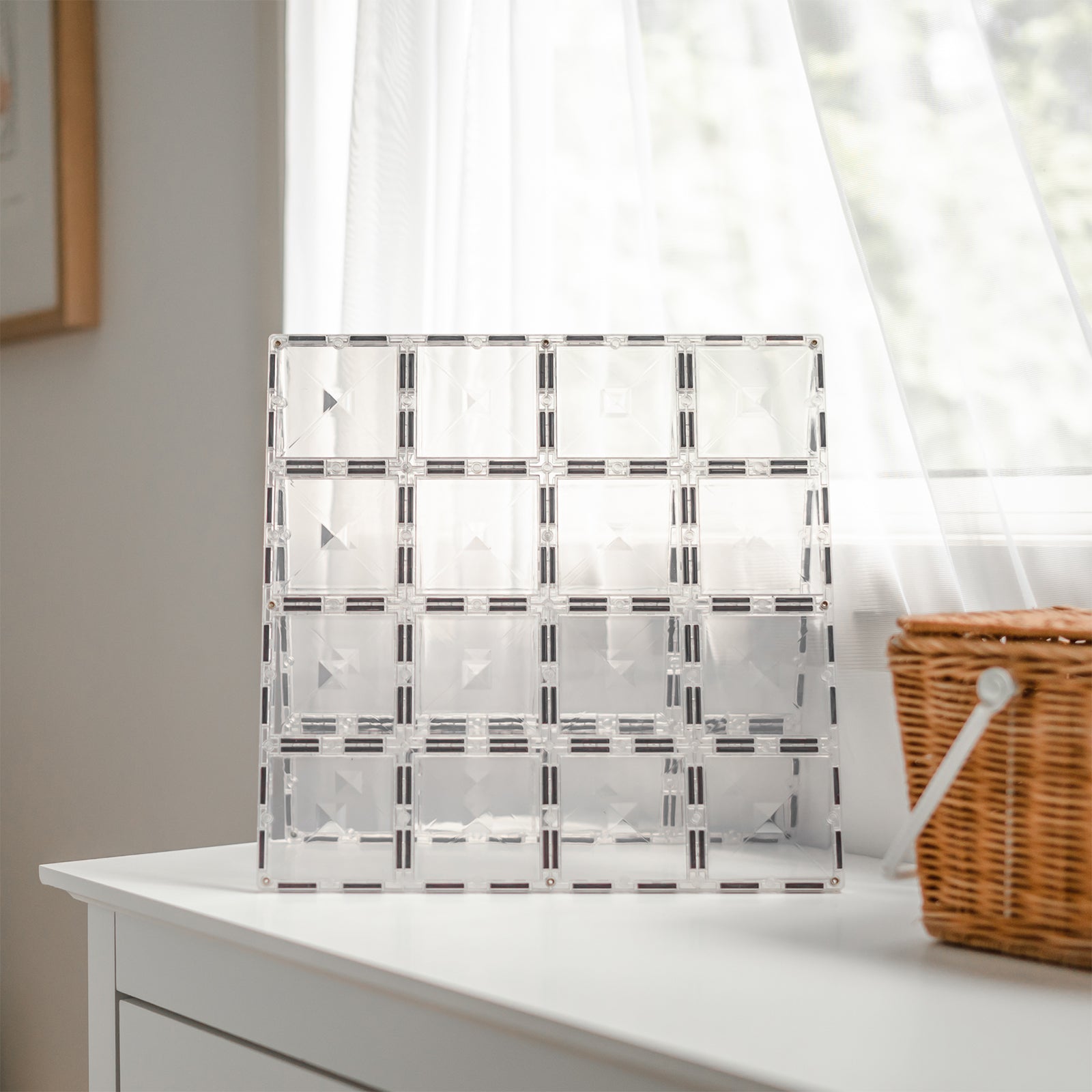 Magnetic Tiles Clear Base Plate Pack, 2 Pieces