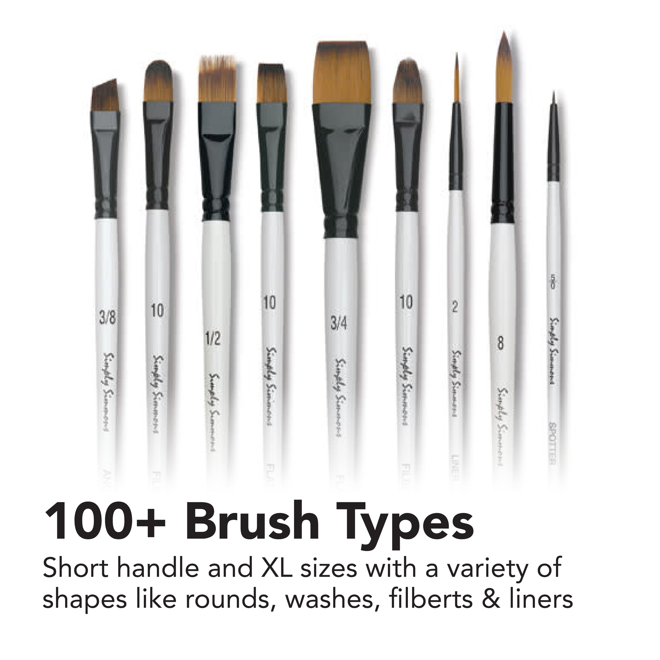 Simply Simmons All The Angles Brush Set, 4 Pieces