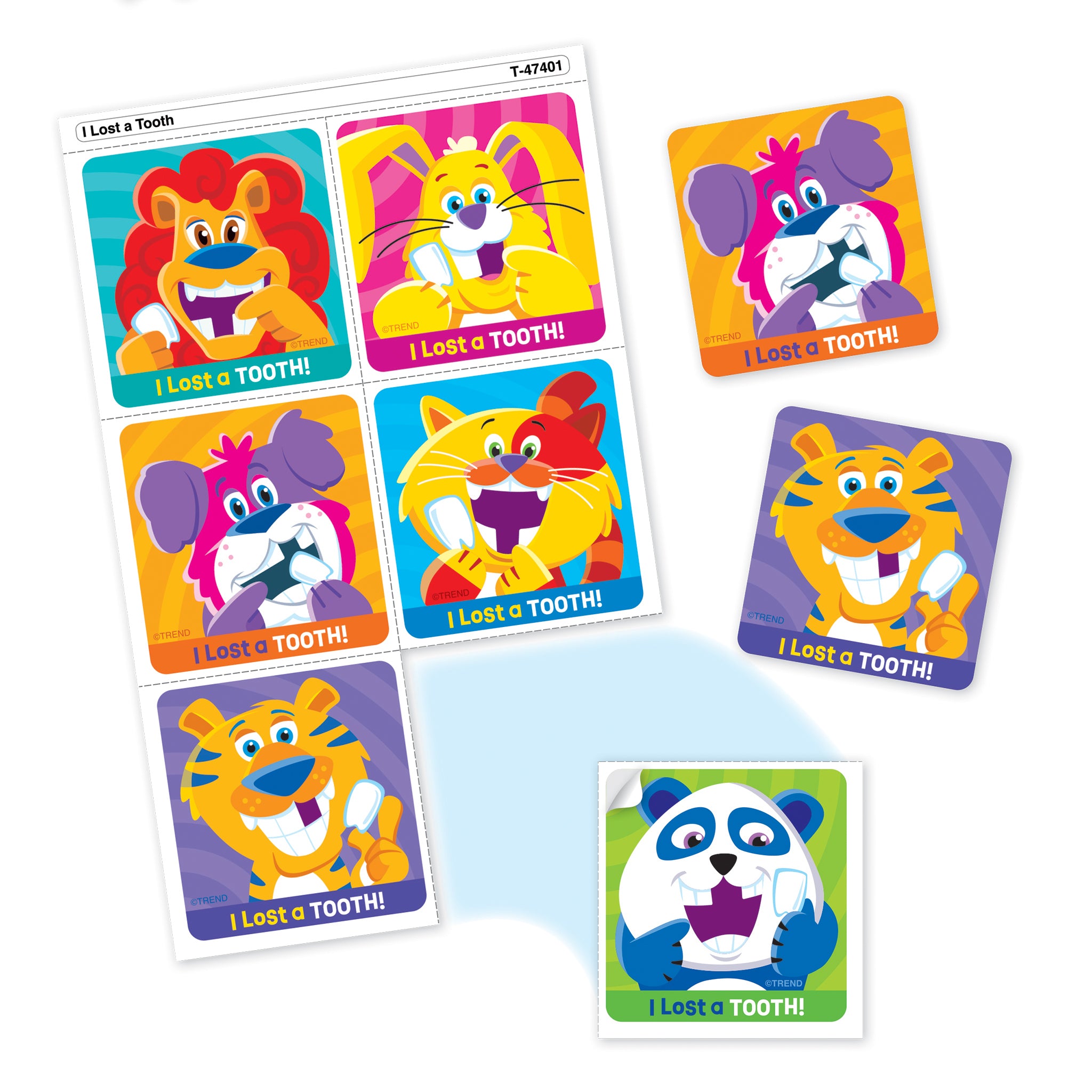 I Lost A Tooth Tear & Share Stickers®, 30 Count