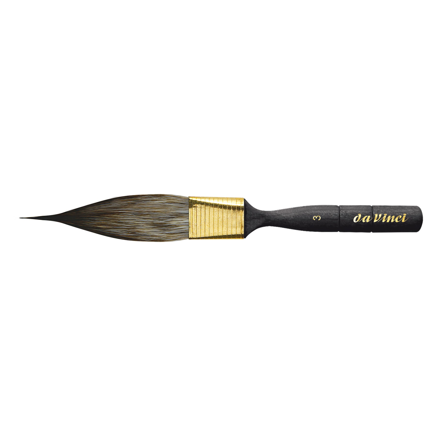CASANEO Double Sided Dagger Striper with Traditional Pinstriping Handle, Synthetic, Watercolor & Acrylic, Series 704, Size 3