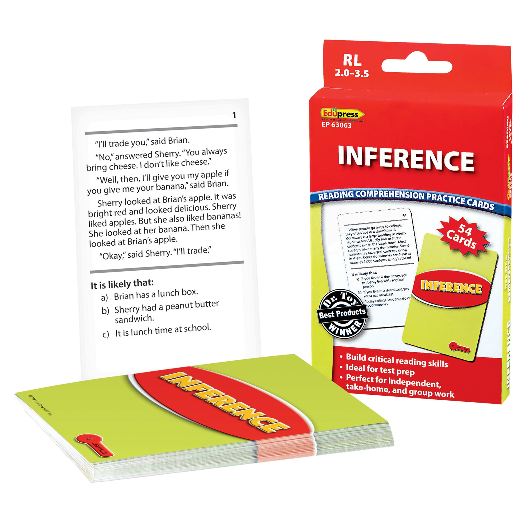 Inference Practice Cards, Levels 2.0-3.5