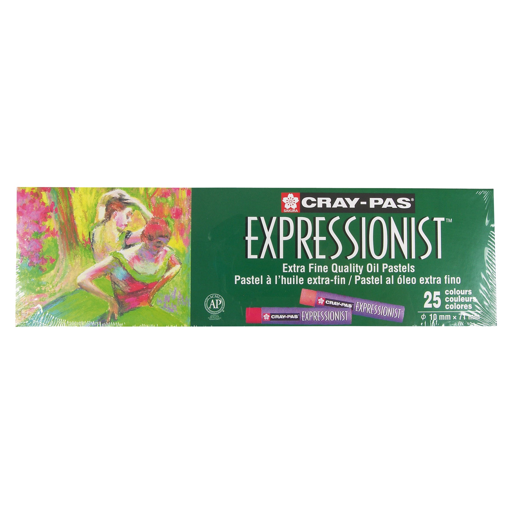 Cray-Pas Expressionist Oil Pastels, Assorted Colors, 25-Piece Set