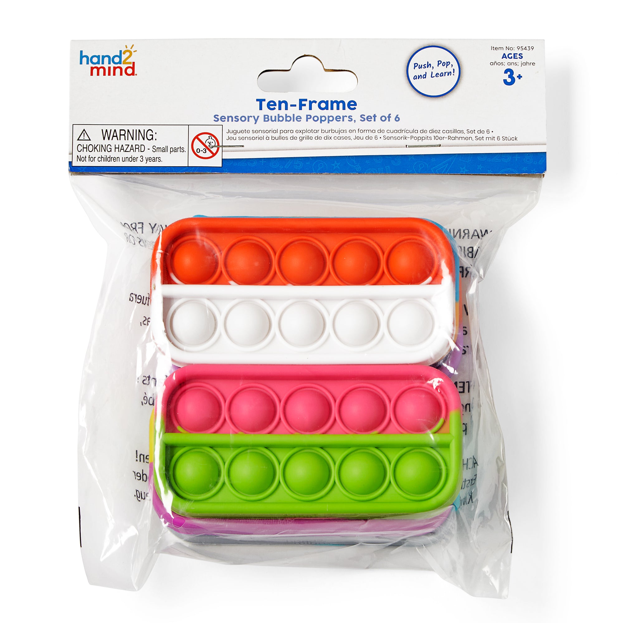 Ten-frame Pop-It, Set of 6