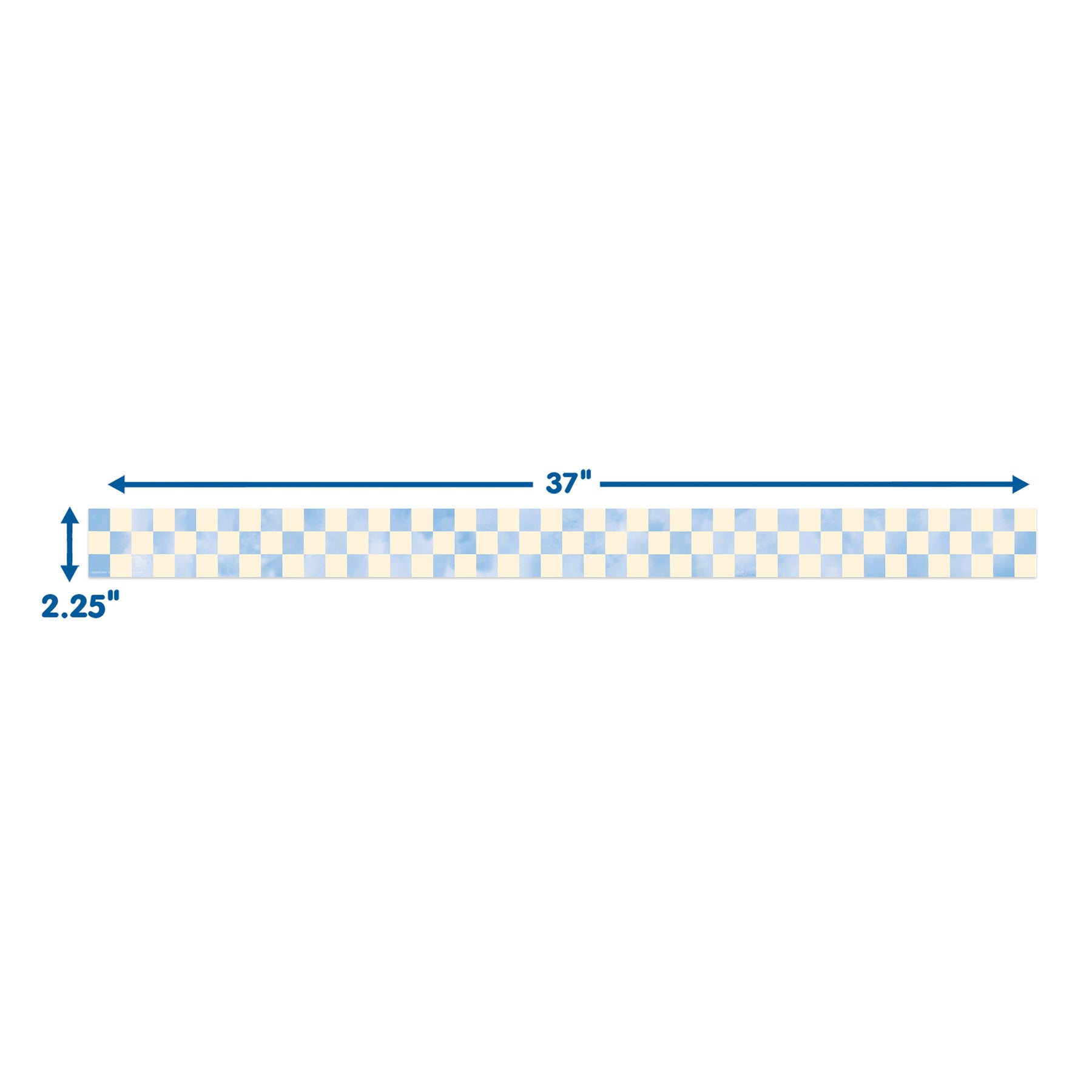 Checkered Sky Deco Trim, 37 Feet