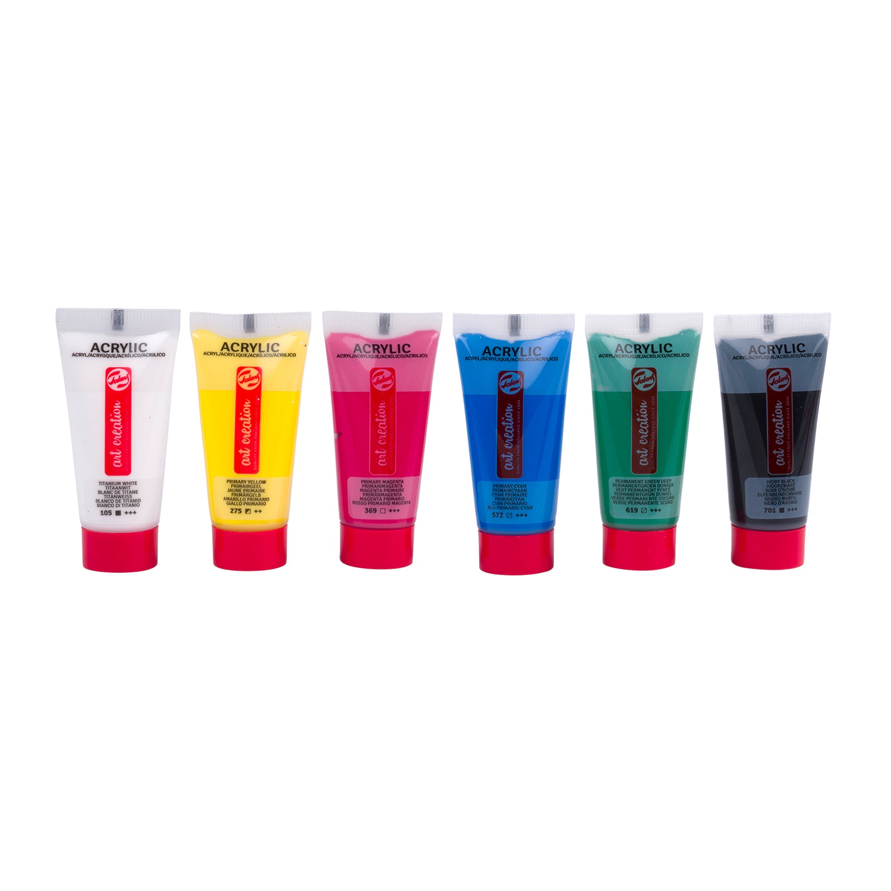 Acrylic Set, 6 x 12mL, Metallic