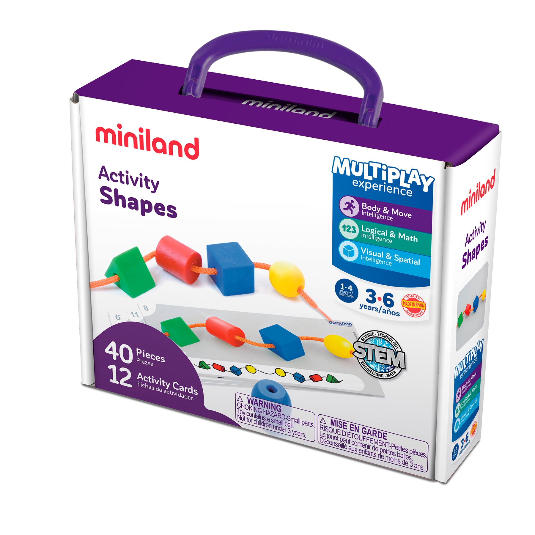Activity Shapes, Giant Beads and Laces Set