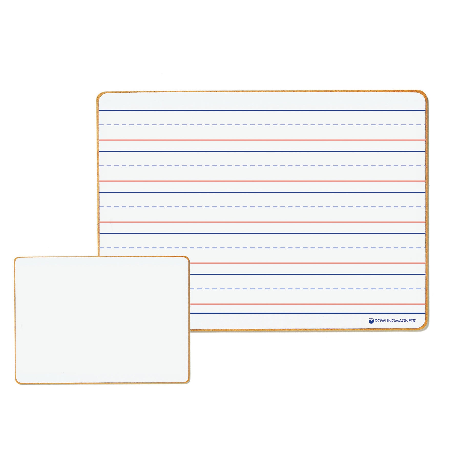 Magnetic Dry-Erase Lined & Blank Board, Set of 5