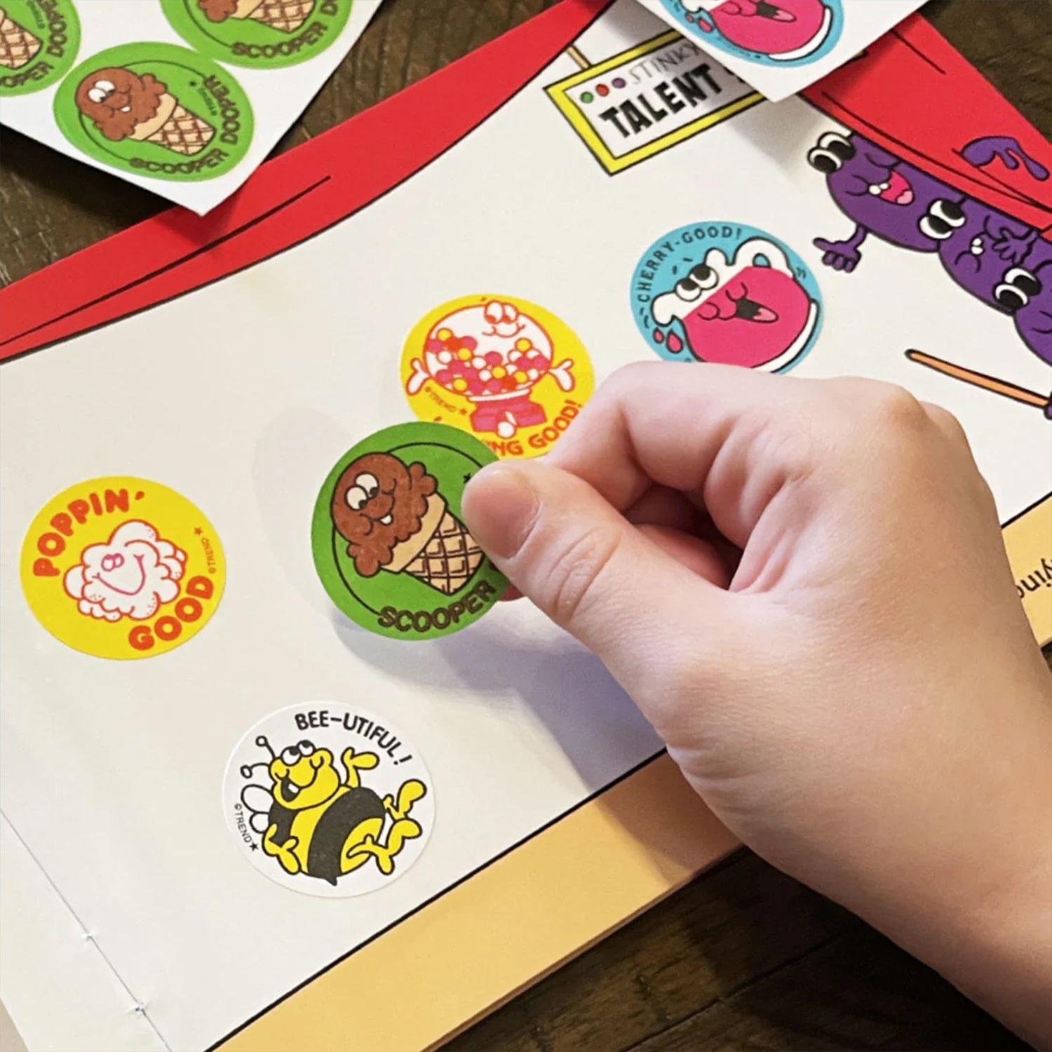 Scooper Dooper/Chocolate Scented Stickers, Pack of 24