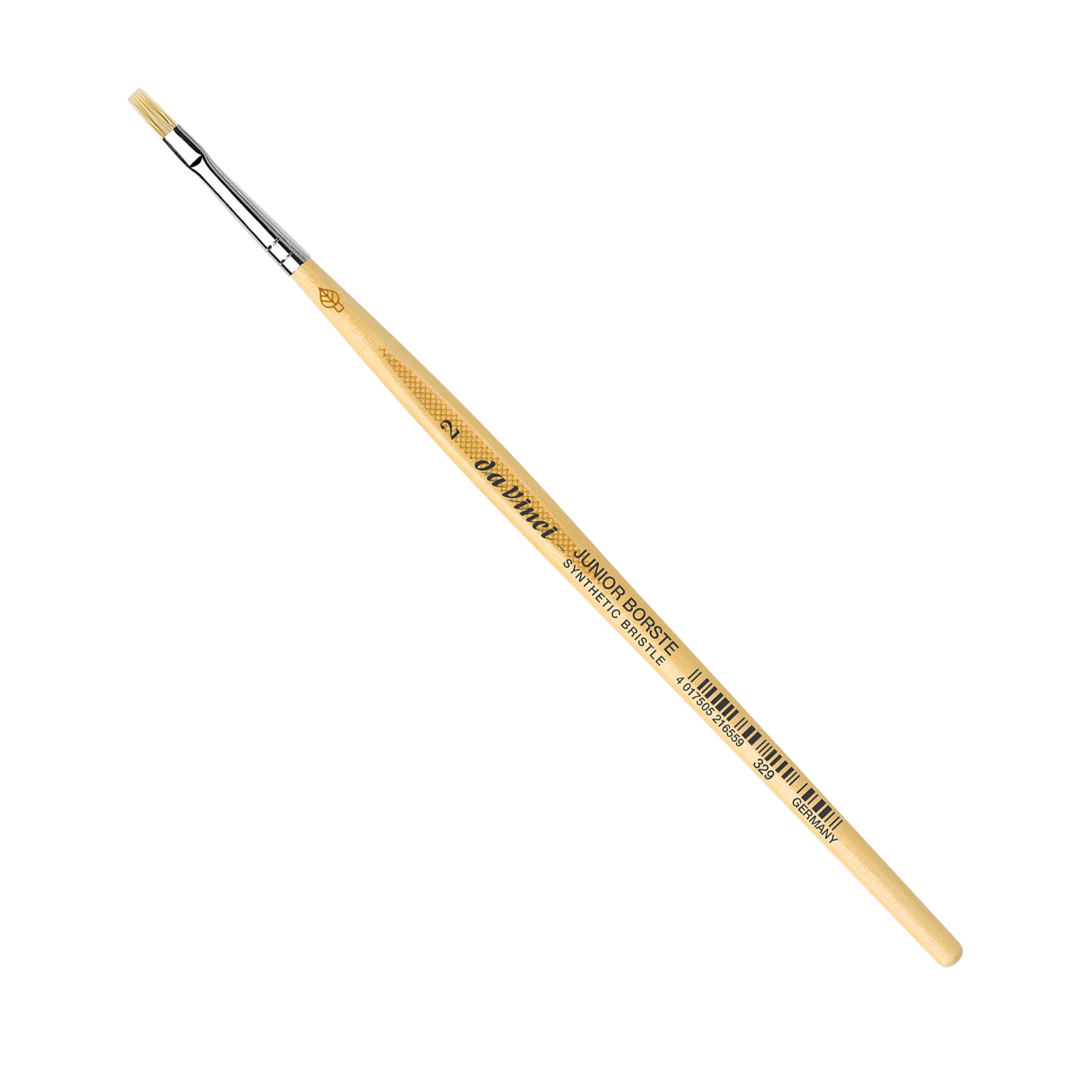 JUNIOR BORSTE Synthetic Student Brush, Synthetic, Tempera, Flat, Series 329, Size 2