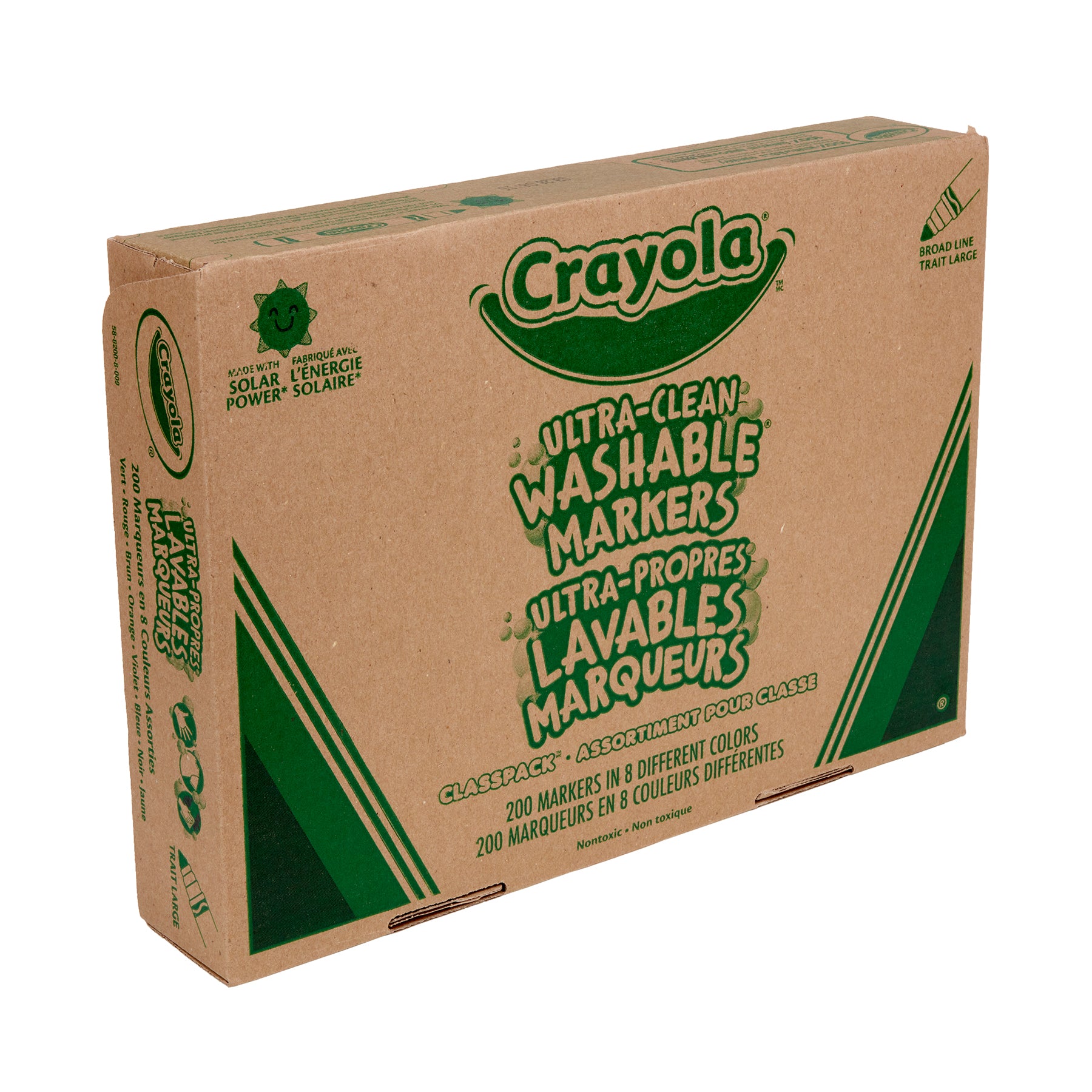 Ultra-Clean Washable Markers Classpack®, Broad Line, 8 Colors, Pack of 200