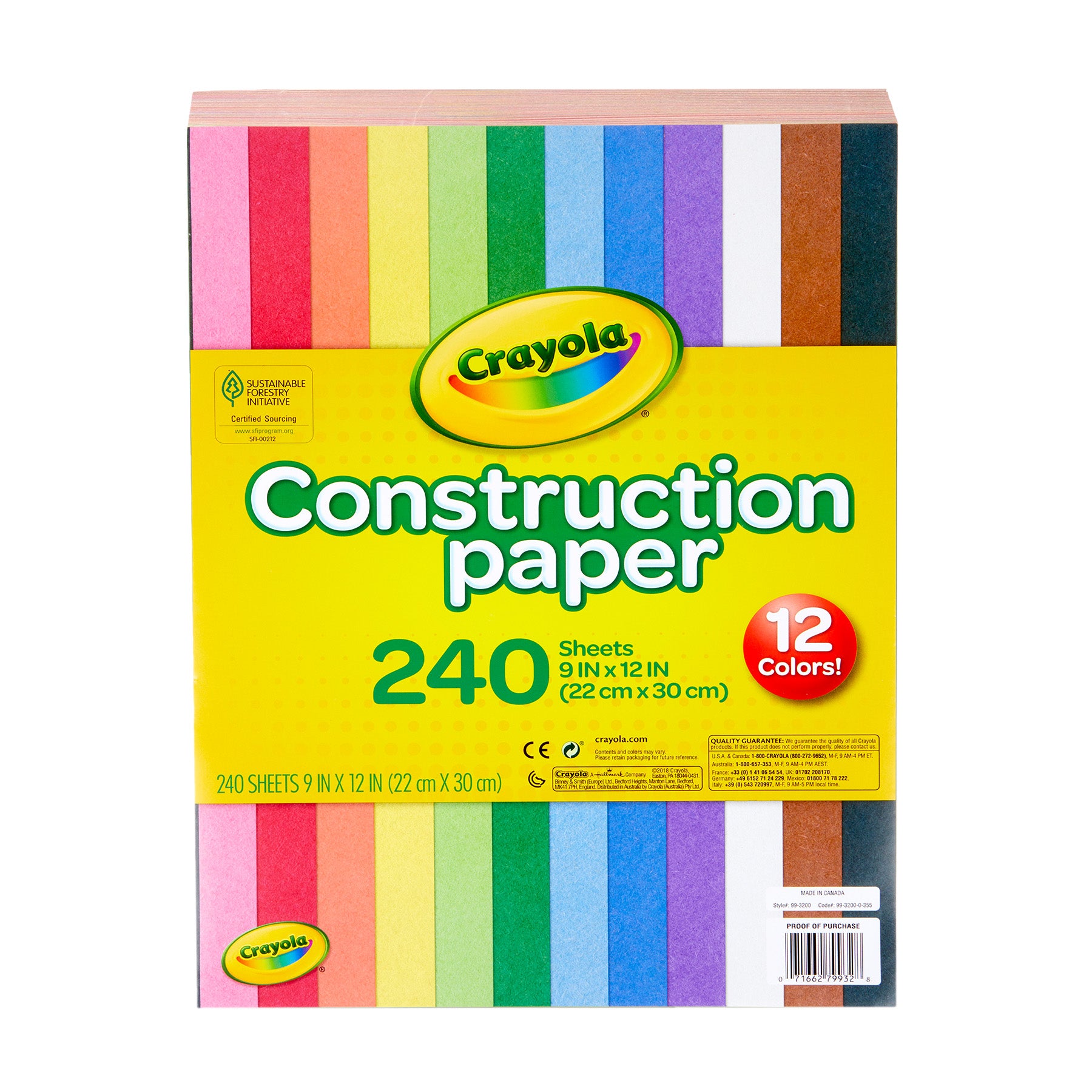 Construction Paper, 240 Sheets