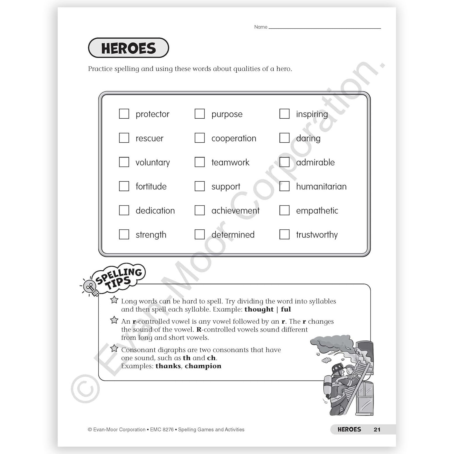 Spelling Games and Activities, Grade 6