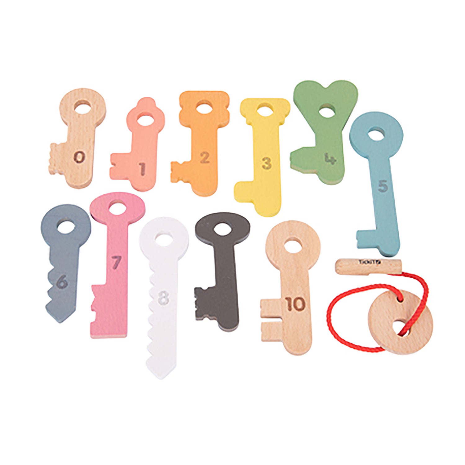 Rainbow Wooden Keys - Set of 11