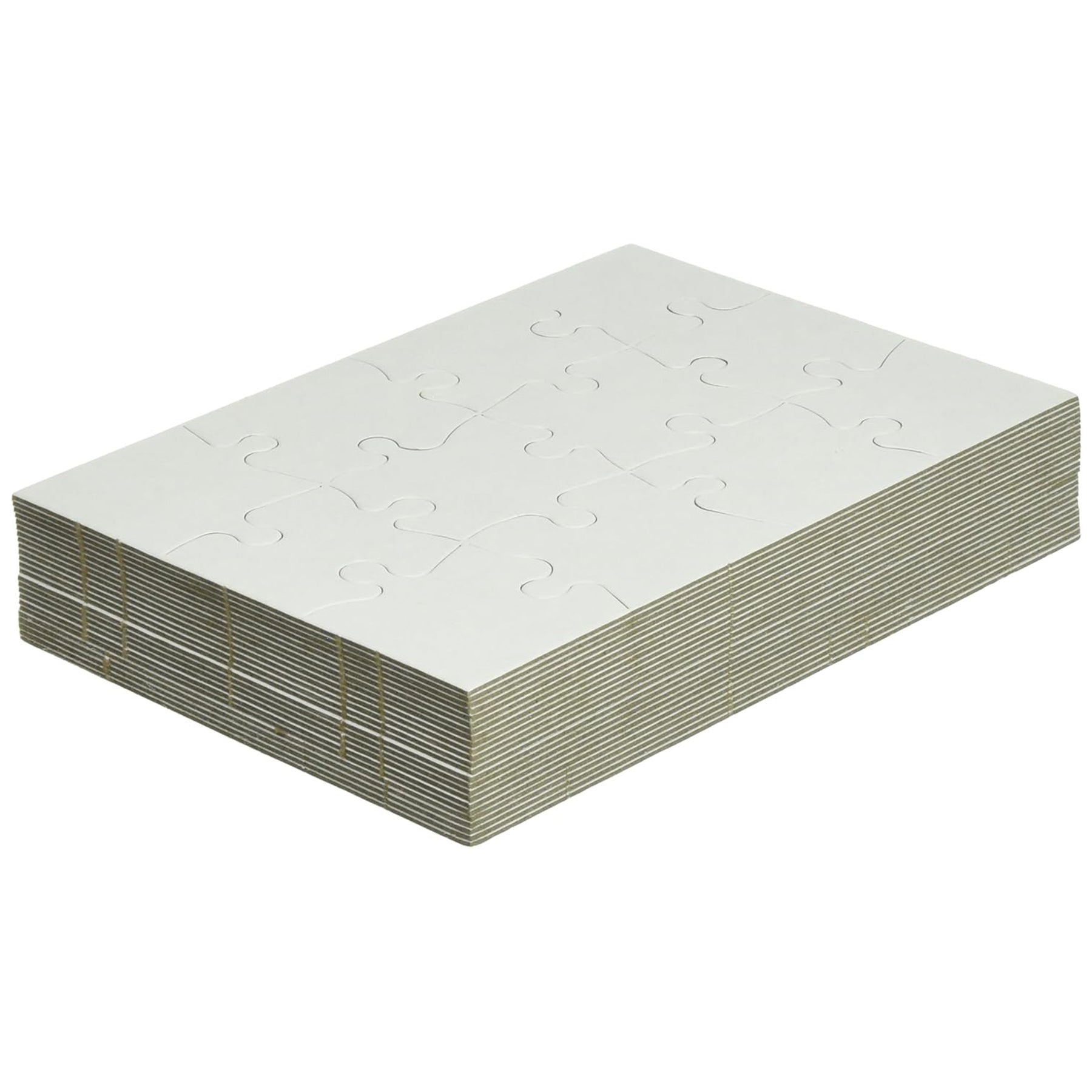 Blank Puzzle - 12pcs, 5.5"x8", 24 puzzles *(12MB24W)