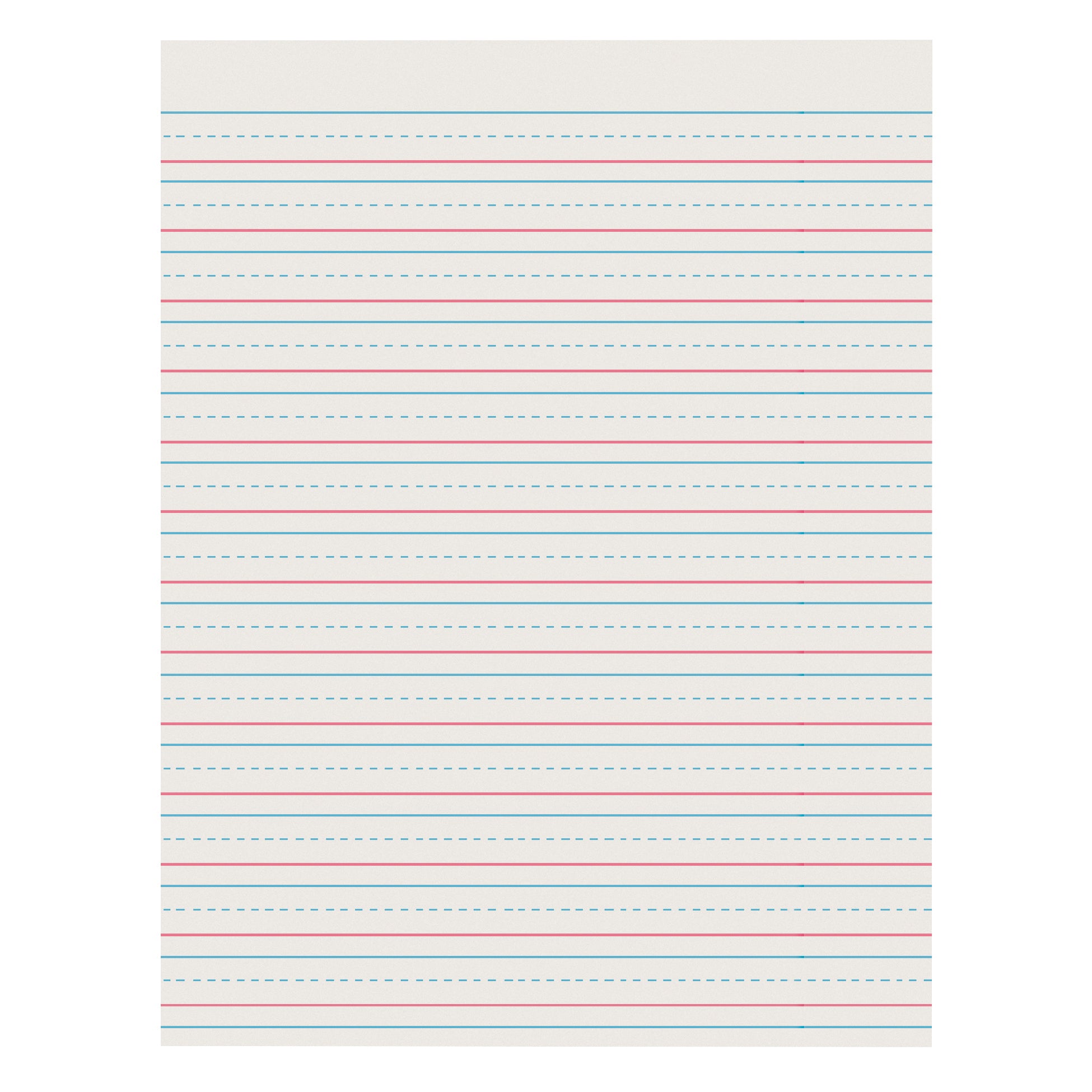 Newsprint Handwriting Paper, Skip-A-Line, Grades 2-3, 1/2" x 1/4" x 1/4" Ruled Short, 8-1/2" x 11", 500 Sheets