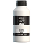 LQ BASICS Acrylic Fluid 250ml Bottle -  Iridescent White