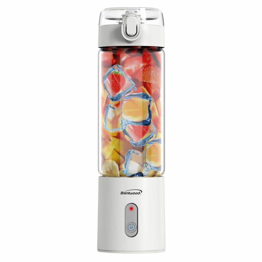 Brentwood Brentwood 17oz. Portable Battery Operated Usb Glass Blender (RJB100W) - White