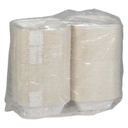 EarthChoice PFAS Free Compostable Hinged Lid Container, 6 x 6 x 3, Natural, Sugarcane, 500/Carton