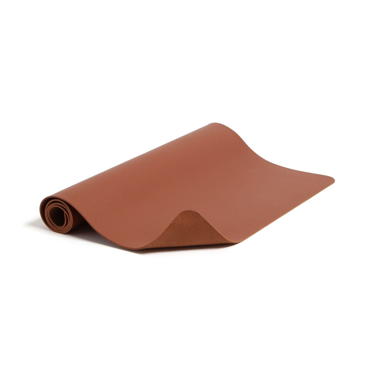 Smead Waterproof Desk Pad, Rectangular, 13.7" x 23.6", Faux Suede Backing, Vegan Leather, Saddle, 1 Each