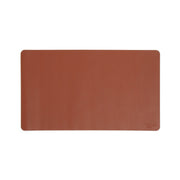 Smead Waterproof Desk Pad, Rectangular, 13.7" x 23.6", Faux Suede Backing, Vegan Leather, Saddle, 1 Each