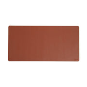 Smead Waterproof Desk Pad, Rectangular, 15.7" x 31.5", Faux Suede Backing, Vegan Leather, Saddle, 1 Each