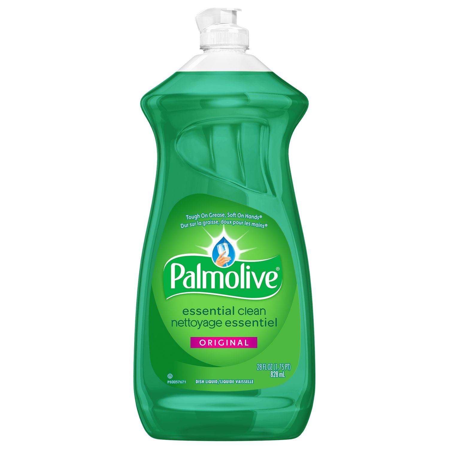 For Dish - Liquid - 28 fl oz (0.9 quart) - Original Scent - Recommended For: Grease Remover, Food Remover, Grime Remover - Phosphate-free, Paraben-free - Green - 9 / Carton