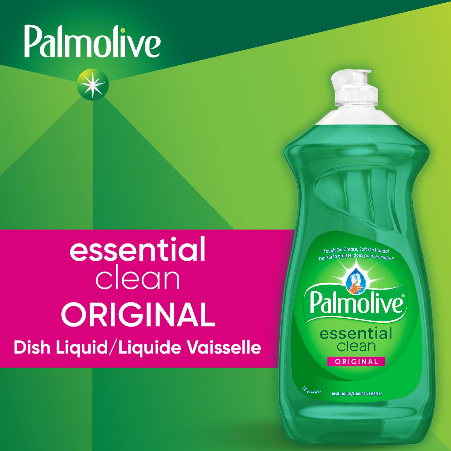 For Dish - Liquid - 28 fl oz (0.9 quart) - Original Scent - Recommended For: Grease Remover, Food Remover, Grime Remover - Phosphate-free, Paraben-free - Green - 9 / Carton