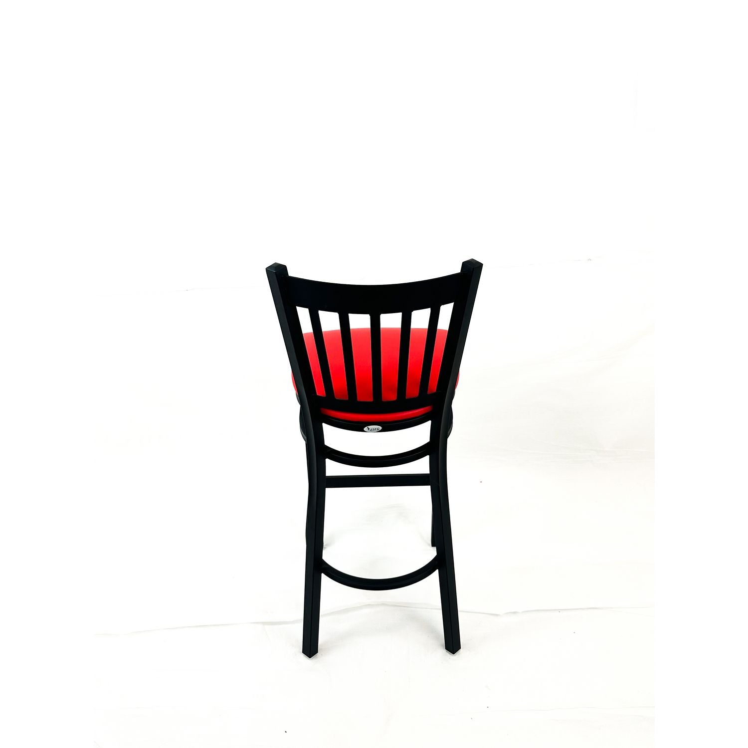 Cobra Series Barstool, Supports Up to 300 lb, 28.5" Seat Height, Red Seat, Black Back, Black Base