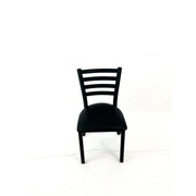 White Horse Series Side Chairs, Supports Up to 300 lb, 18" Seat Height, Black Seat, Black Back, Black Base