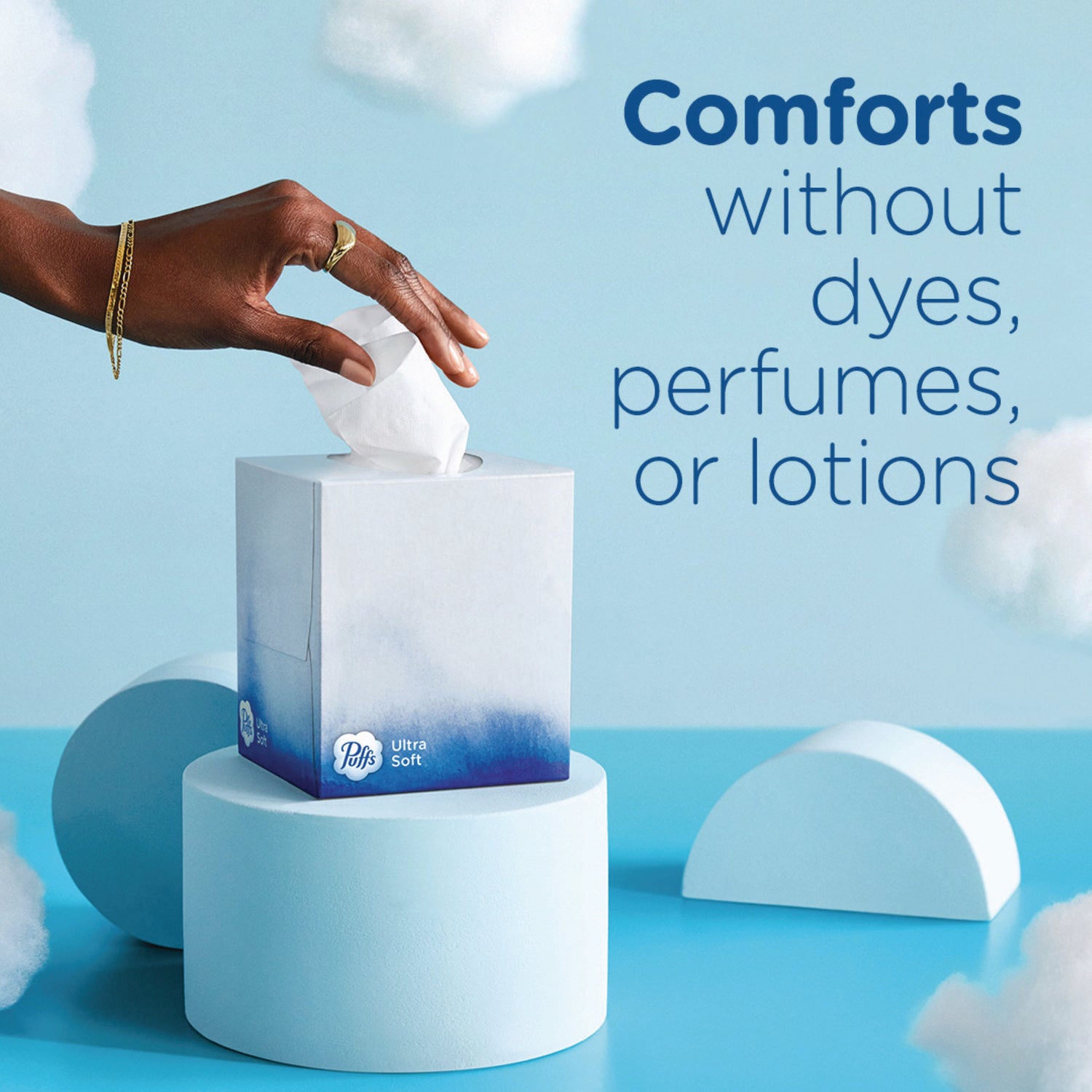 Puffs Ultra Soft Facial Tissue - Purple/ - 1 Box