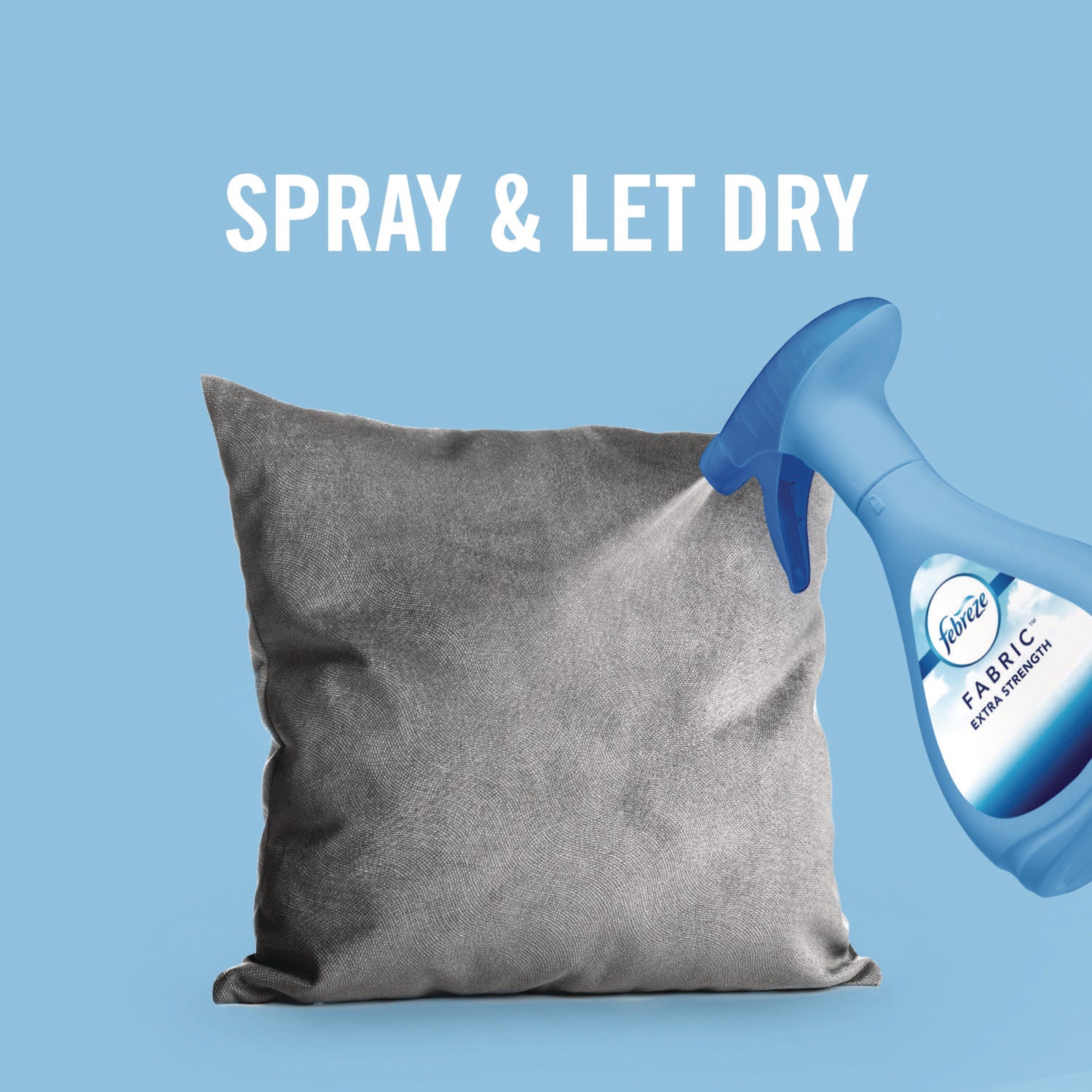 Febreze ExtraStren. FabricRefresh - For Multipurpose - Spray - 14.8 fl oz (0.5 quart) - Original, Clean Scent - Recommended For: Odor Remover - Freshen, Deodorize - Blue - 1 Each