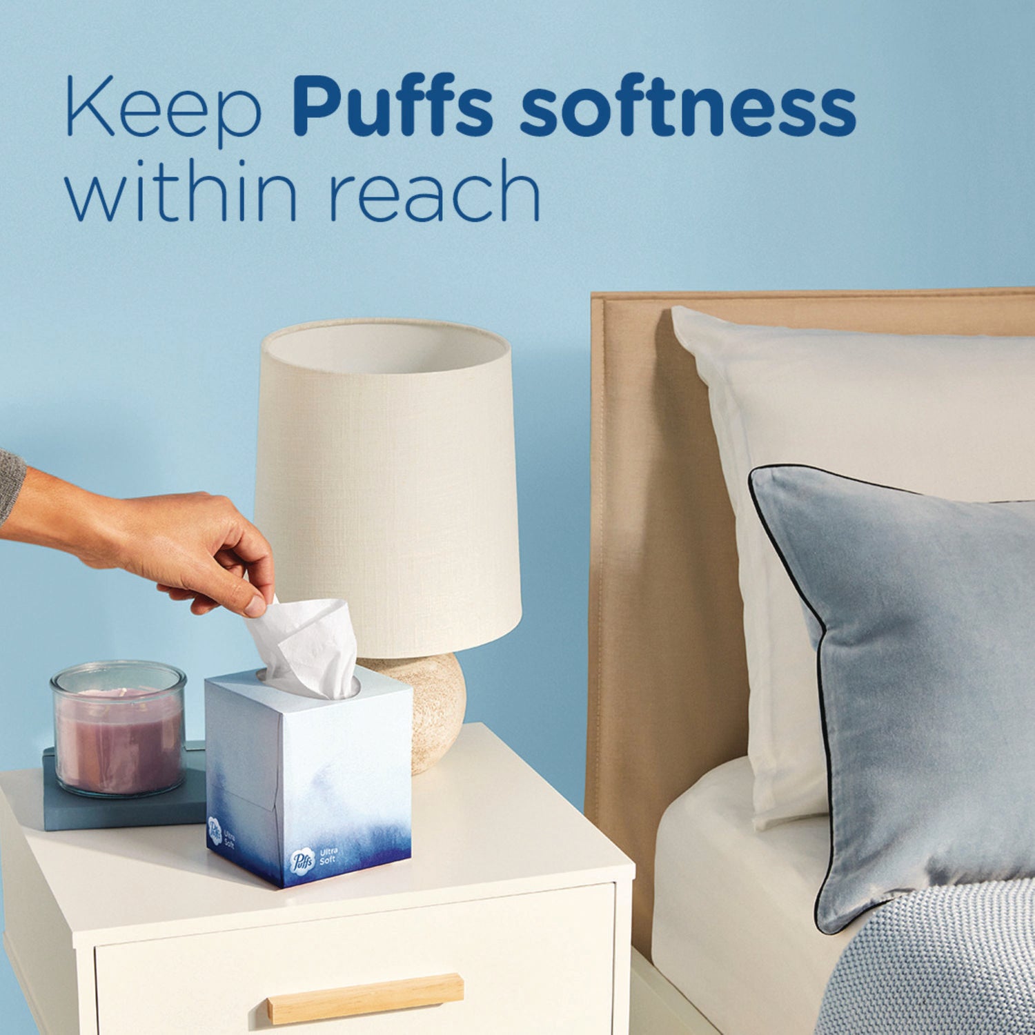 Puffs Ultra Soft Facial Tissue - Purple/ - 1 Box