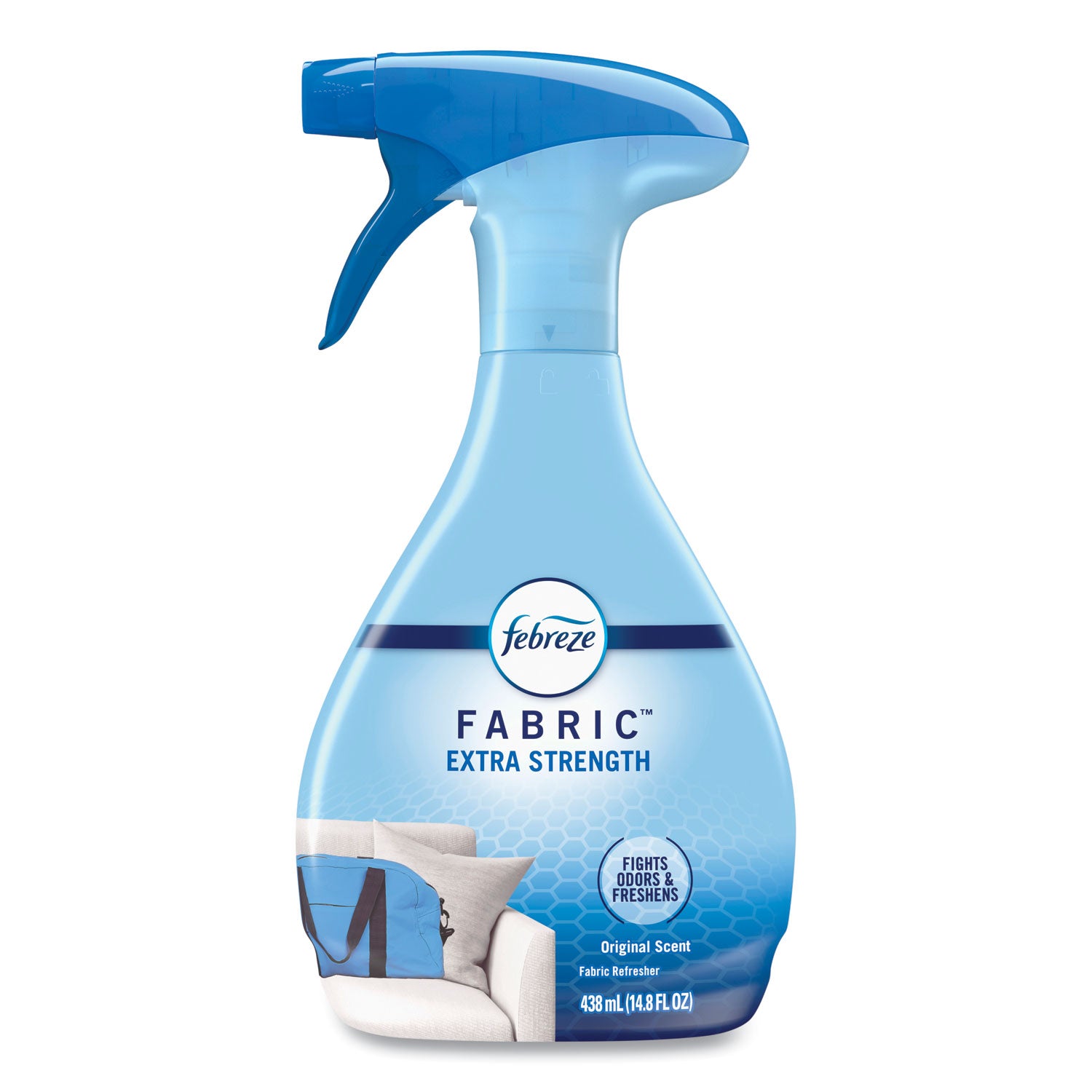 Febreze ExtraStren. FabricRefresh - For Multipurpose - Spray - 14.8 fl oz (0.5 quart) - Original, Clean Scent - Recommended For: Odor Remover - Freshen, Deodorize - Blue - 1 Each