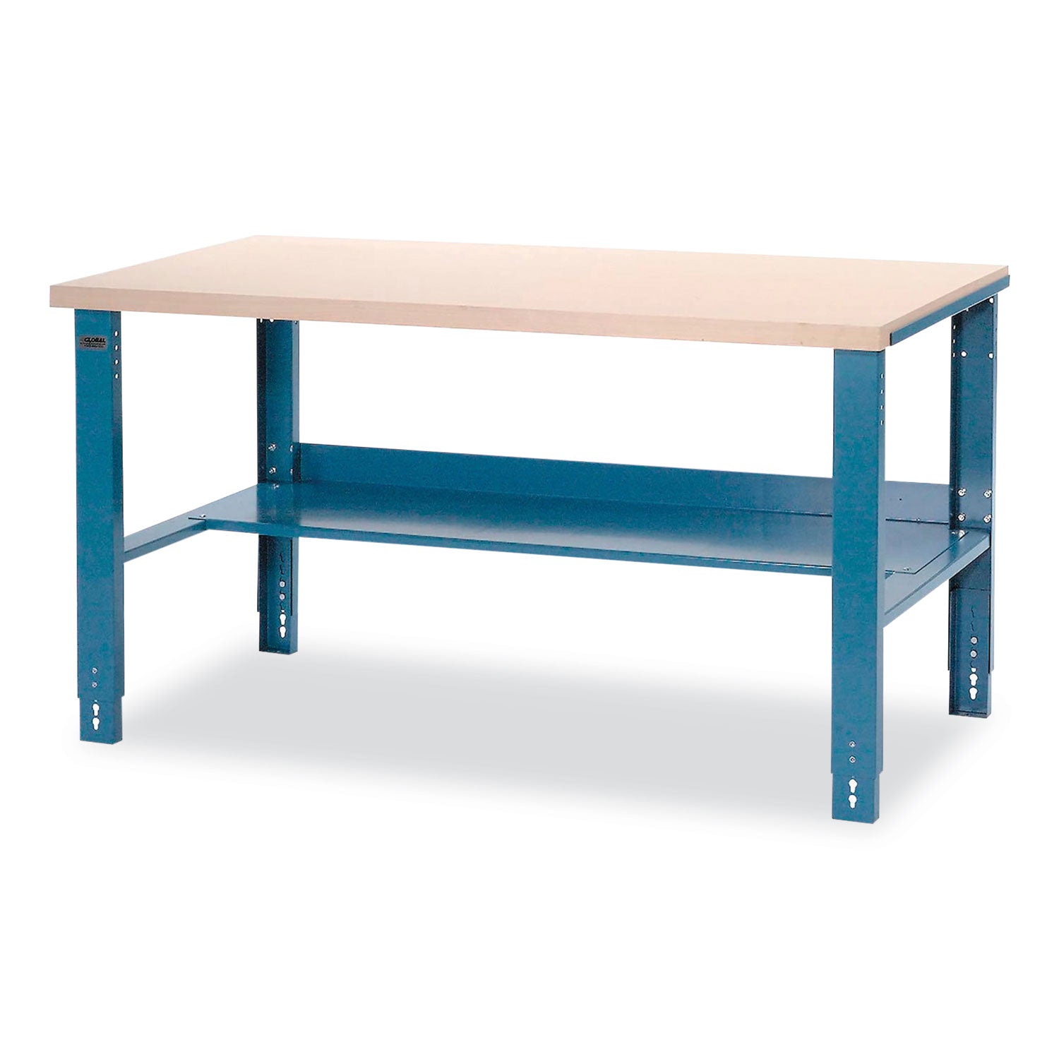 Industrial Workbench Bench-in-a-Box, 3,000 lbs, 60 x 30 x 29.75 to 36.75, Blue
