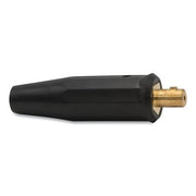 Dinse Machine Plug, 125A, 150A, In-Line Hole, 3/8 Inch-24 RH