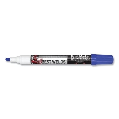 Paint Marker, Poly/Reversible Bullet/Bullet Tip, Blue, 10 ml