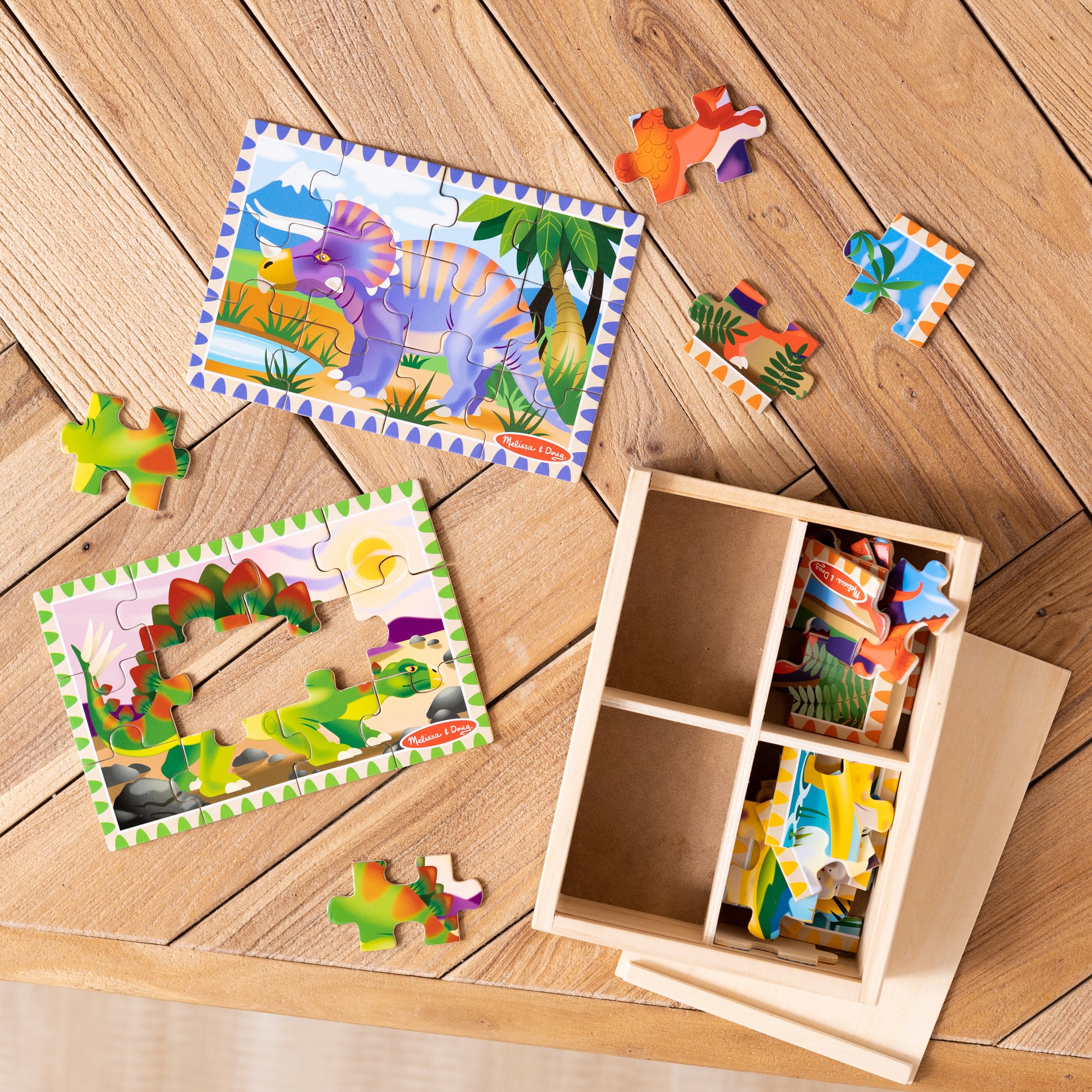 Dinosaurs Puzzles in a Box
