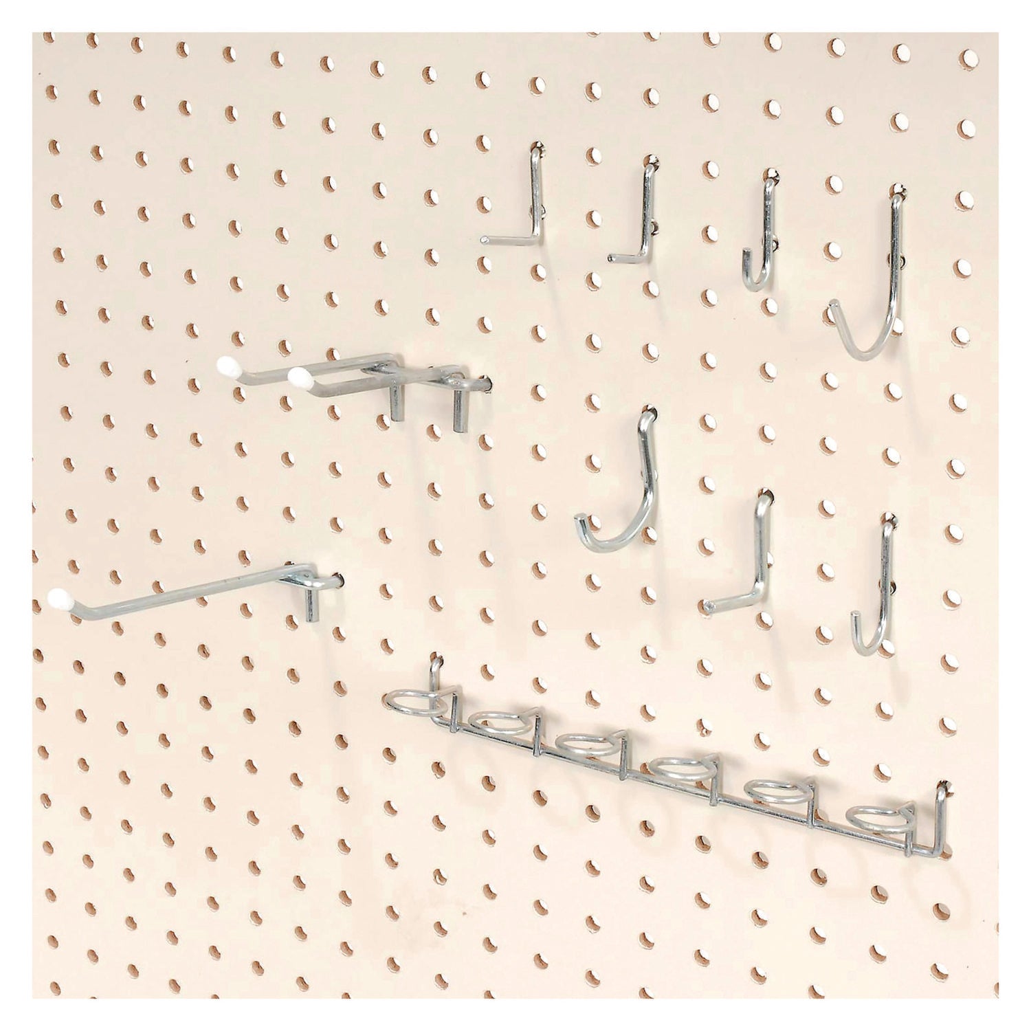 Pegboard Hooks, 30-Piece Assorted Hooks, Steel