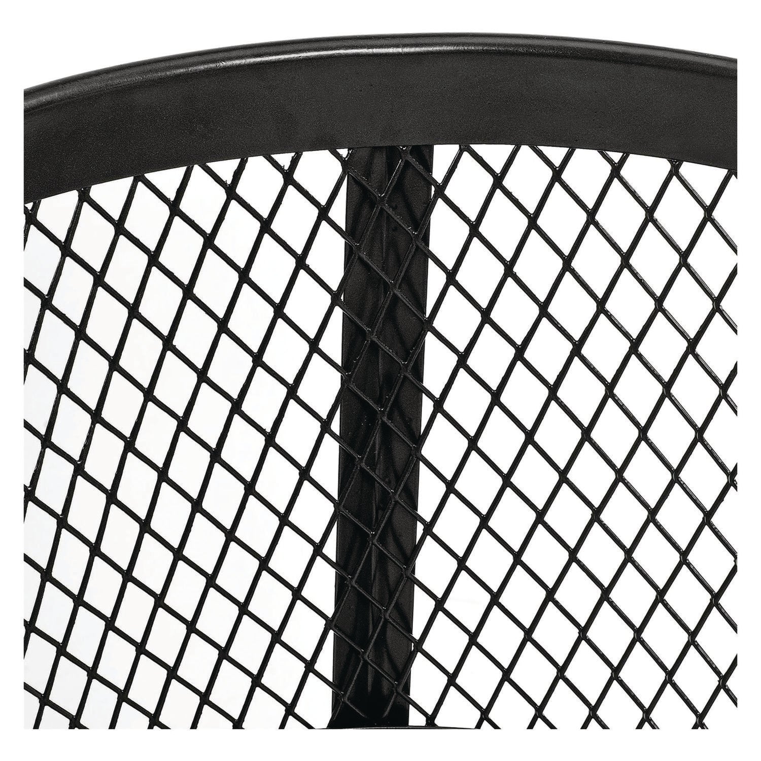 Steel Mesh Corrosion Resistant Trash Can, 48 gal, Black