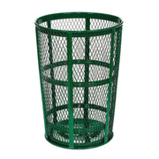 Steel Mesh Corrosion Resistant Trash Can, 48 gal, Green