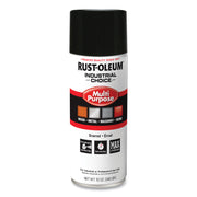 Rust-Oleum Industrial Choice Enamel Spray Paint - Aerosol - Gloss - Black - 12 fl oz - 1 Each