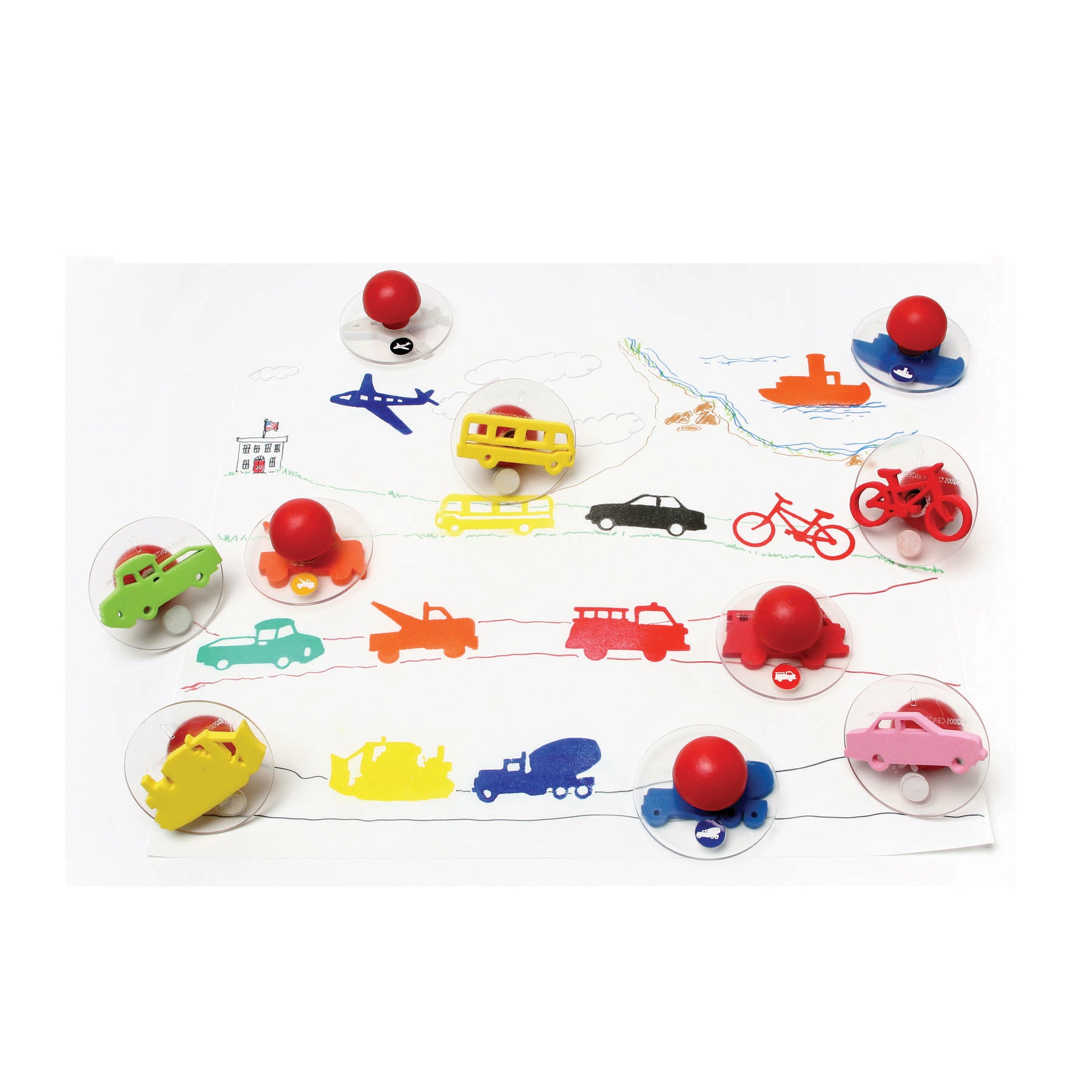 Giant Stampers - Transportation Vehicles - Set 1 - Set of 10