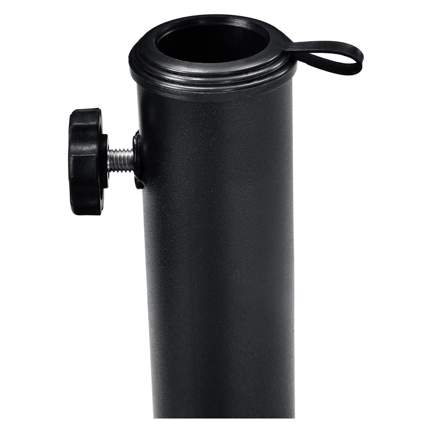 Umbrella Base, Round, Concrete, 33 lb Capacity, 18 x 18 x 13.5, Black