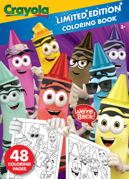 Crayola Coloring Book, Retired Crayola Colors Coloring Set,  48 Pages, Gift for Kids