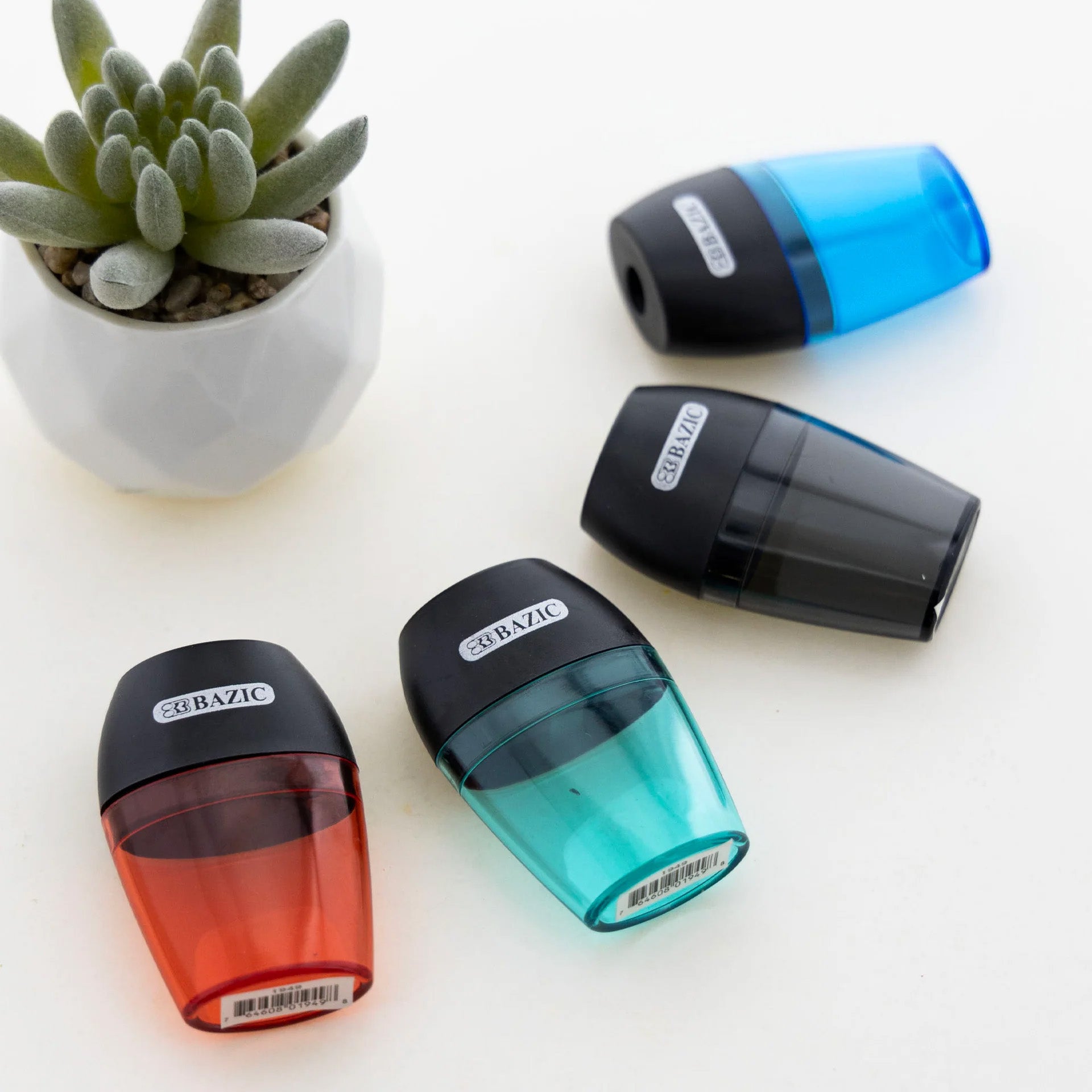 Axel Sharpener with Receptacle, Assorted Colors, 1 Count