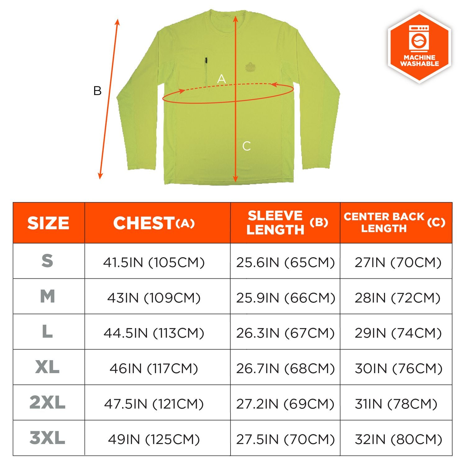 Ergodyne 6689 Cooling Long-Sleeve Shirts - Large Size - Fabric, MicroFiber, Polyester, Spandex - Lime