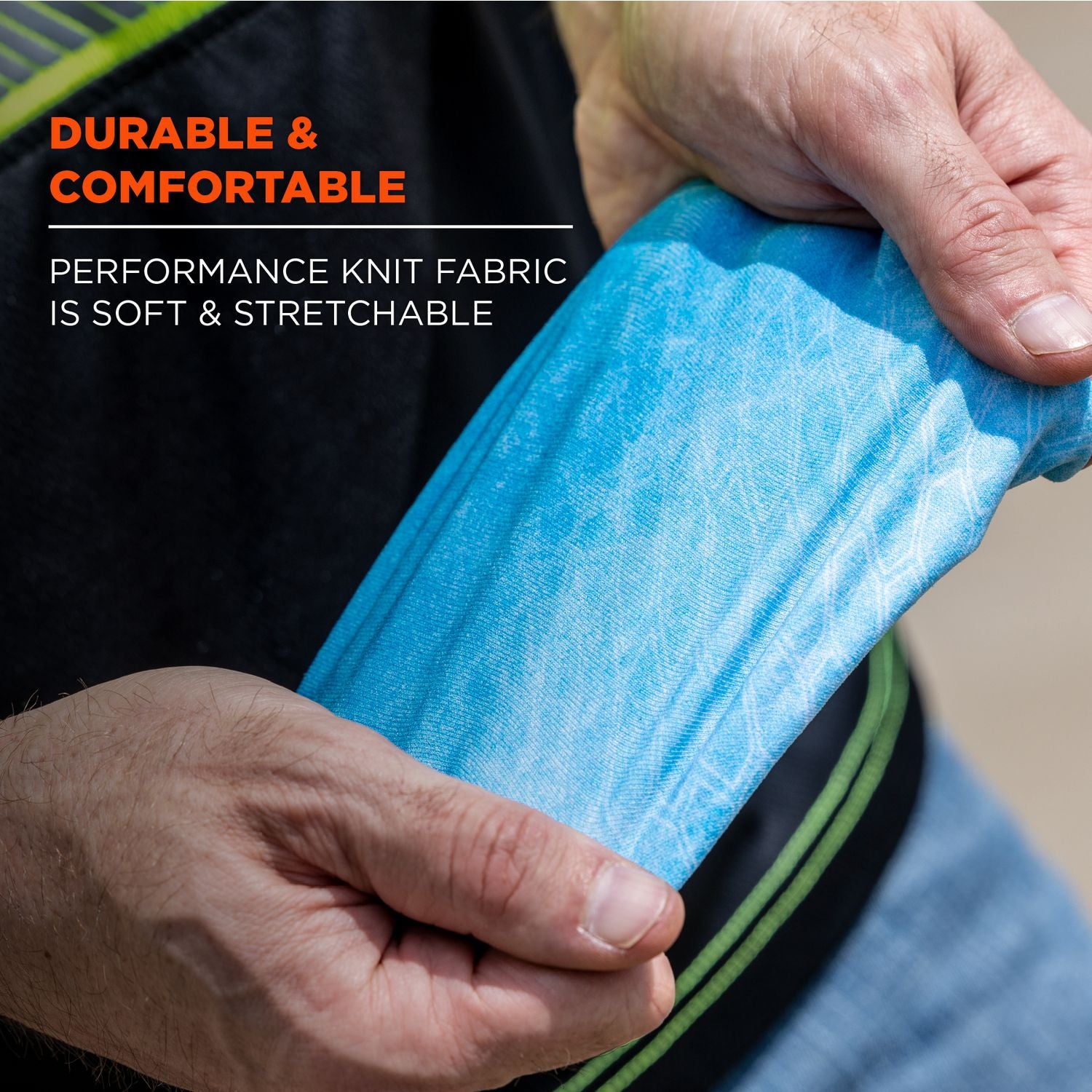 Ergodyne 6695 Sun Protection Arm Sleeves, Blue, UV Protection, Moisture Wicking, Stretchable, Machine Washable, XL/XXL, 2 per Pair