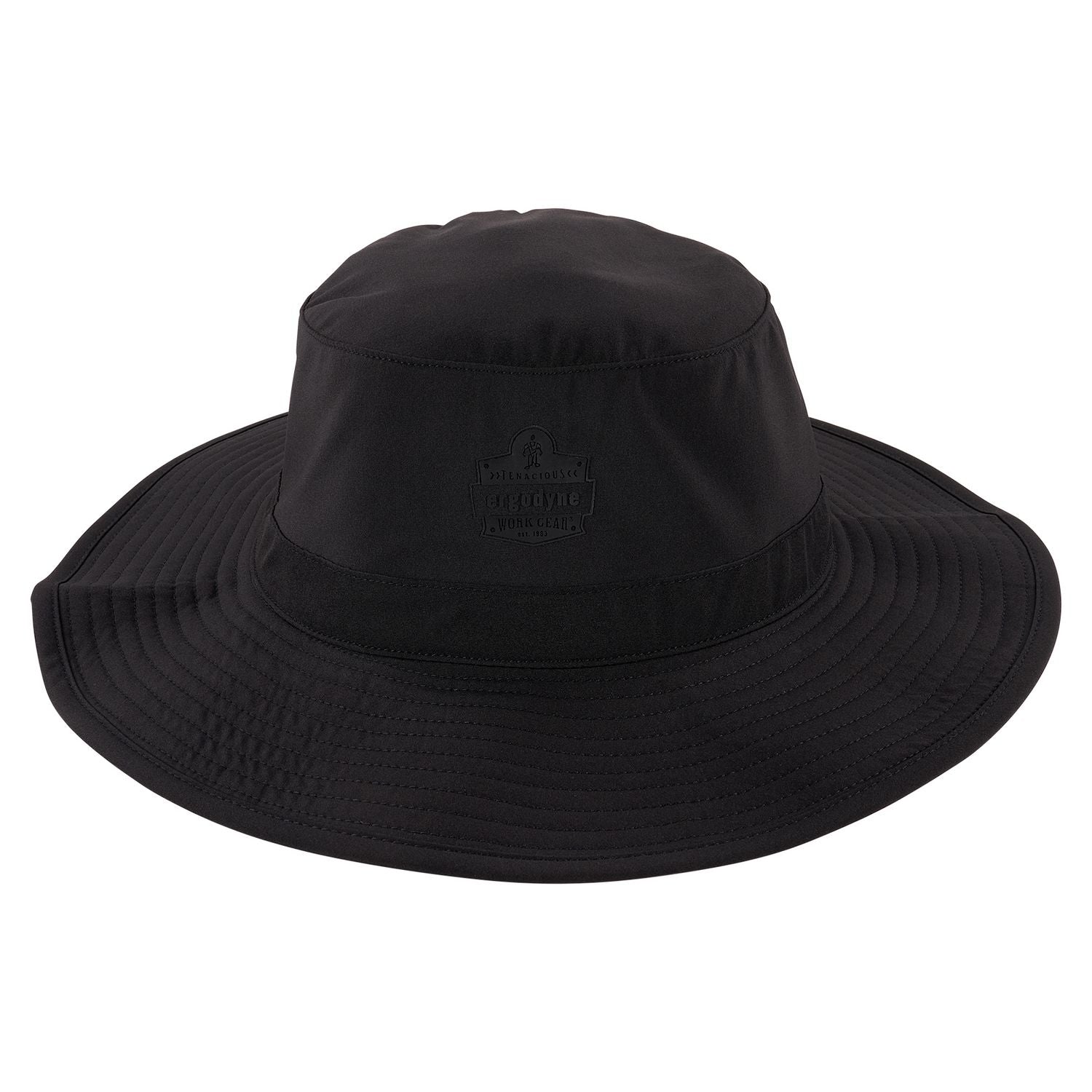 Ergodyne 8939 Cooling Bucket Hat, Black, Polyester/Spandex, One Size Fits Most, 1 Each