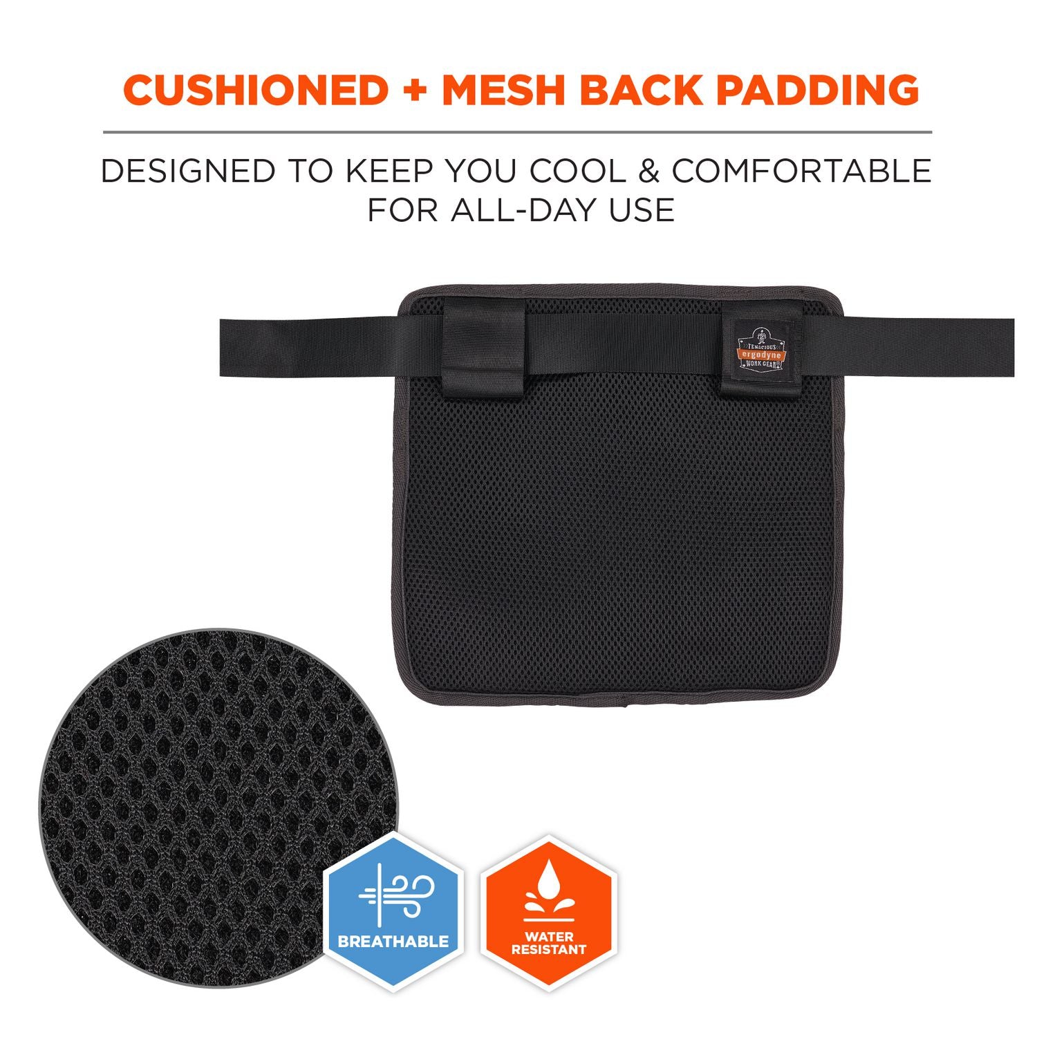 Water Resistant Exterior, Water Resistant, Abrasion Resistant Exterior, Abrasion Resistant, Water Proof - Mesh, Polyester, Nylon Body - Waistband, Belt Clip, Ring - 10" Height x 11" Width - 1 Each