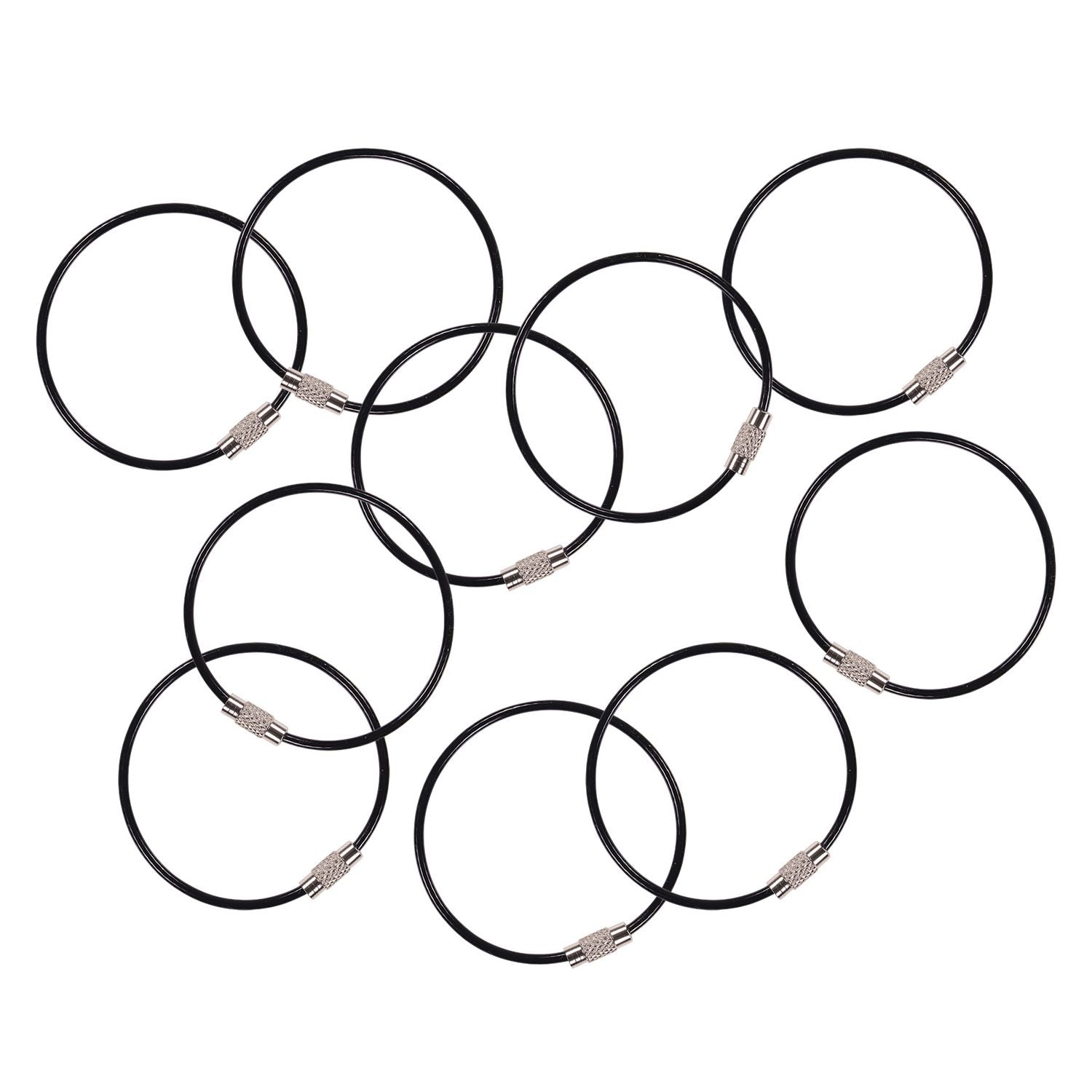 Iron, Steel - Black - Durable, Corrosion Resistant, Twist Lock - 10 / Pack